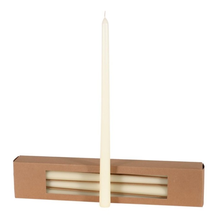 CANDELA CONICA H.400MM. D.21MM. CREMA